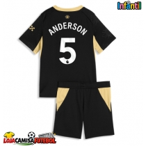 Camisa de Futebol Manchester City Elliot Anderson #5 Equipamento Secundário Infantil 2026-27 Manga Curta (+ Calças curtas)